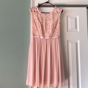 Formal David’s Bridal Pale Pink Dress